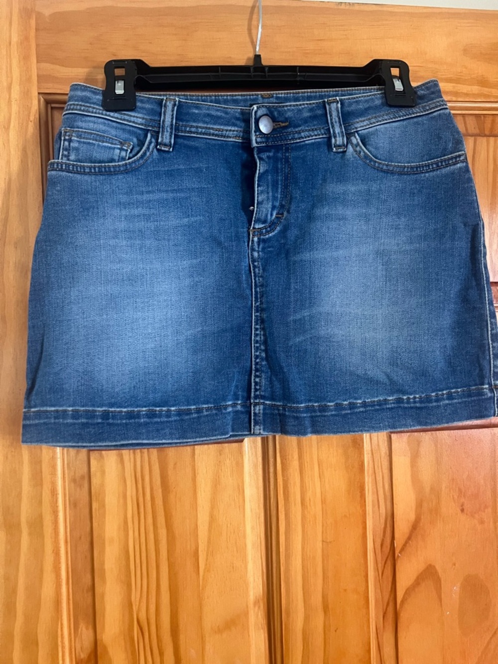 Dolce & Gabbana Blue Washed Denim Mini Skirt